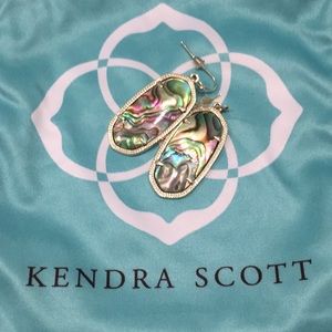Kendra Scott Elle earrings in abalone shell/gold